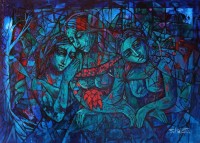 Shaista Momin, 24 x 36 Inch, Acrylic on Canvas, Figurative Painting, AC-SHM-054